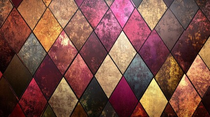 Poster - Colorful geometric pattern abstract design textures indoor environment close-up view visual aesthetics for creative projects
