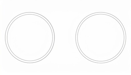 Poster - Circular design elements graphic illustration minimalist style digital art abstract concept
