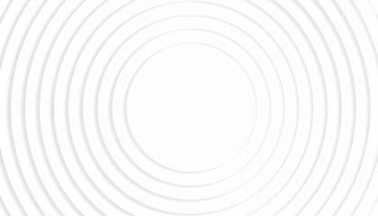 Poster - Creating ripple patterns in white background abstract art circular design minimalist environment top-down view visual concept for digital art