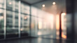 © Ganesha88 - Blurred office interior background with blurred door modern workspace abstract environment perspective