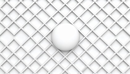 Poster - Geometric design and abstract forms modern art studio digital artwork minimalist environment aerial view visual concept