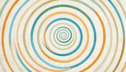 Poster - Dynamic circular patterns abstract art graphic design colorful swirls digital medium visual aesthetics