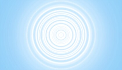 Poster - Rippling water circles serene blue background digital artwork calm environment abstract viewpoint fluid motion concept