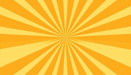 Poster - Dynamic sunburst graphic design digital art abstract background vibrant colors top-down view creative concept