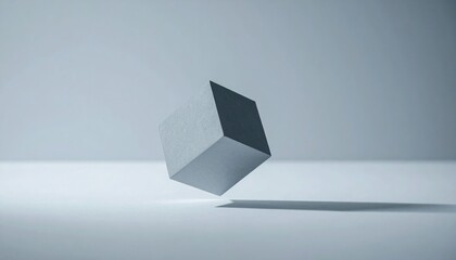 Poster - Dynamic 3d cube animation digital studio visual content minimalist environment aerial view motion design concepts for engaging visuals