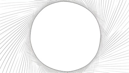 Poster - Dynamic circular line art creation abstract design digital artwork minimalist environment top-down view visual concept