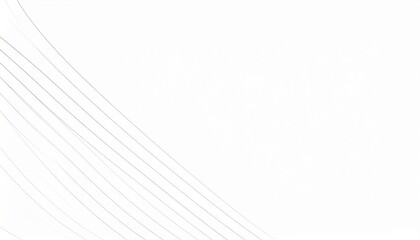 Poster - Abstract white background design with flowing lines digital art minimalist environment artistic viewpoint