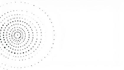 Poster - Spiral pattern design abstract art digital creation minimalist style top view visual rhythm for graphic design