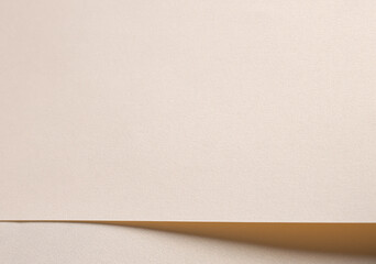 Aufkleber - Beige paper texture with soft beige and champagne tones, elegant geometric layered composition, glossy finish with metallic light gold accents, creating a luxurious, modern backdrop with delicate.