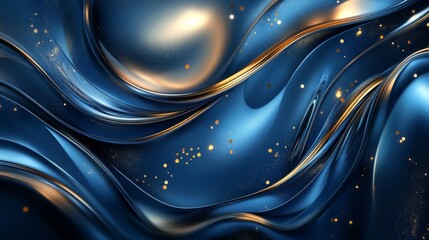 Poster - Dynamic fluid motion abstract art digital space visual background contemporary style aesthetic perspective motion design