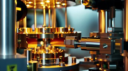 Fototapete - High-tech machinery operating with precision in a laboratory environment showcasing innovative engineering processes in stunning 4k resolution