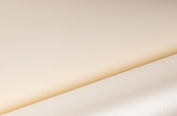 Aufkleber - Ivory paper texture with a pearlescent, satin finish, featuring a shimmering gradient and glossy surface, creating a luxurious, sleek design with fine sparkling details, a rich chic backdrop with.