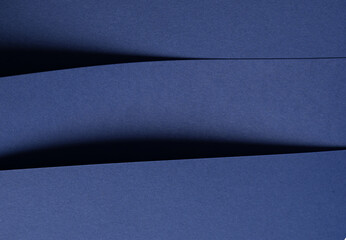 Aufkleber - Matte paper texture with deep navy and ocean blue tones, sleek monochrome design with abstract layered folds, offering a clean, smooth surface. The rich, cool colors create an elegant, stylish, and.
