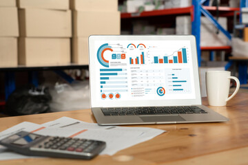 Poster - business data dashboard provide business intelligence analytic for marketing strategy planning snugl