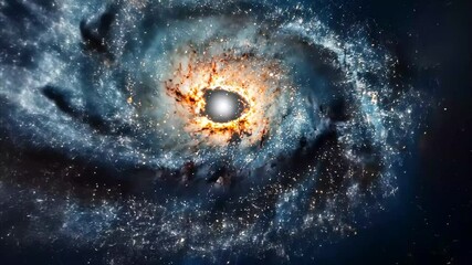 Wall Mural - exploring the stunning spiral structure of a vibrant space nebula with captivating colors and detail