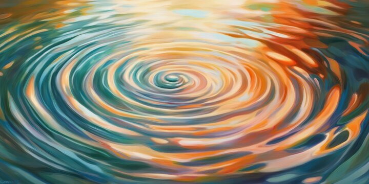 Light swirl bends, creating pastel ripple, background hue