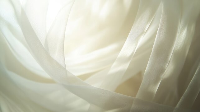 Curving light thread, dreamy motion on the background