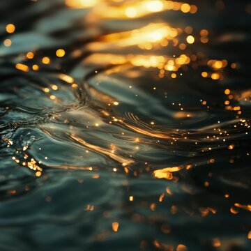 Light thread rises, creating dreamy ripple, background hue