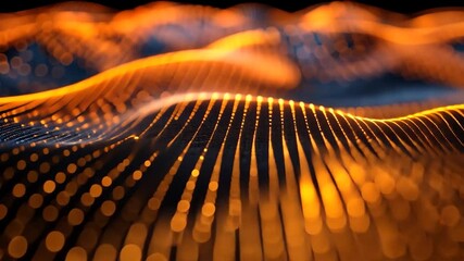Fototapete - Abstract digital wave pattern