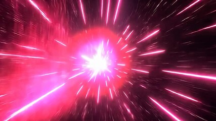 Fototapete - Abstract pink red explosion