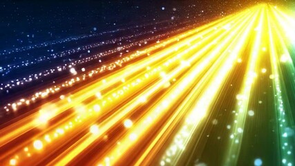 Fototapete - Abstract rainbow light beams