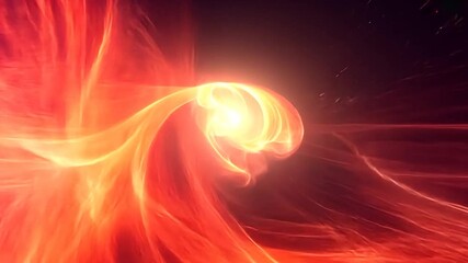 Fototapete - Abstract vivid orange design