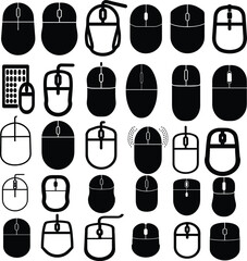 Aufkleber - Simple and clean mouse icon in modern flat style perfect for UI design.