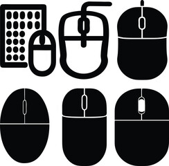 Aufkleber - Simple vector mouse icon in flat and outline style easy to customize.