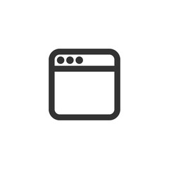 Poster - Webpage icon. Browser symbol modern, simple, vector, icon for website design, mobile app, ui. Vector Illustration