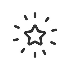 Poster - Shining star icon. Success symbol modern, simple, vector, icon for website design, mobile app, ui. Vector Illustration