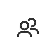 Poster - Group icon. Users symbol modern, simple, vector, icon for website design, mobile app, ui. Vector Illustration