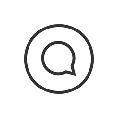 Poster - Chat bubble icon. Texting symbol modern, simple, vector, icon for website design, mobile app, ui. Vector Illustration