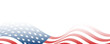 © Auguste Lange - USA flag background, American transparent waving flag banner