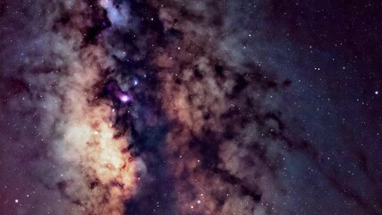 Wall Mural - milky way stars and constellations with a galaxy background.