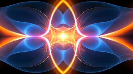 Poster - Radiant symmetry: abstract light waves in dynamic motion