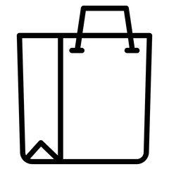 Poster - Shopping Tax Bag Line Icon