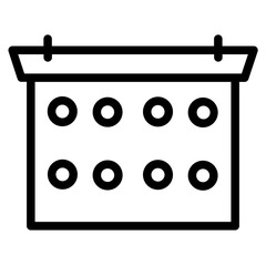 Poster - Calendar Finance Tax Line Icon