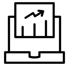 Poster - Chart Diagonal Finance Line Icon