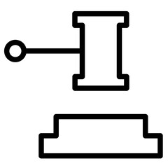 Poster - Finance Folders Law Line Icon