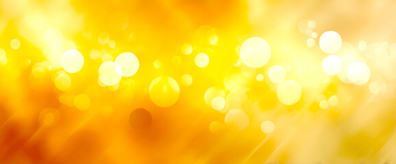 Aufkleber - Stunning abstract background with golden bokeh lights and warm tones : Generative AI