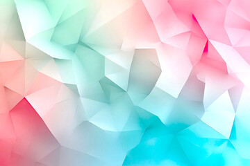 Poster - Abstract colorful geometric background with soft gradients and vibrant hues in shades of pink and blue : Generative AI