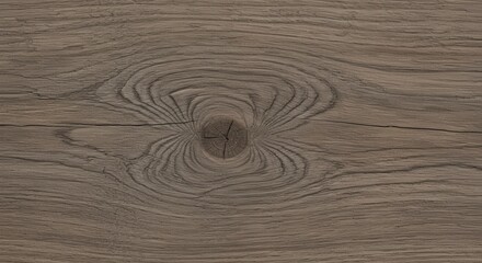 Leinwandbilder - Weathered Wood Grain with Knot and Subtle Green Tones, Close-Up Texture