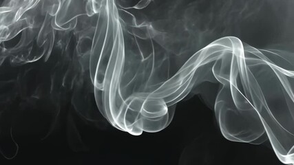 Poster - Flowing wisps of smoke: mesmerizing movement and evolving patterns in motion