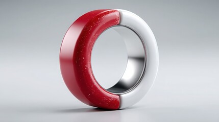 Poster - Bold red and white symbolizing quick rejection in trading patterns and market dynamics for financial analysis