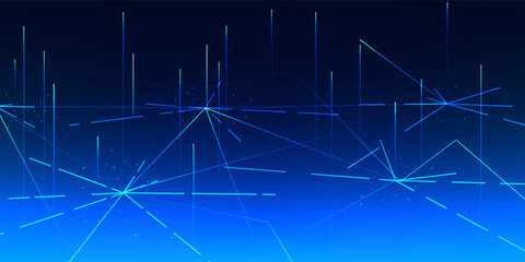 Fototapete - Data Lines connects technology, reflecting the rapid growth of digital data, limitless connectivity, and the power of intelligent data to drive business, innovation, and the future.