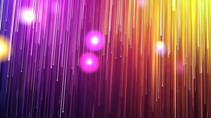 Poster - Vibrant light streaks and glowing orbs in lively motion