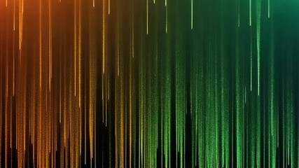 Poster - Vibrant neon light trails transition from orange to green dynamic motion