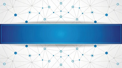 Poster - Abstract gradient Science technology and medical. Abstract geometric background with blue space for text and interconnected nodes.