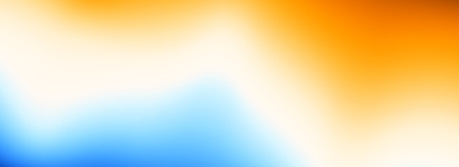 Poster - Calm beach gradient background. Abstract ocean coast concept. Smooth wavy sand seaside backdrop. Blur pastel light blue and yellow wave wallpaper. Soft summer sea shore gradient banner. Vector