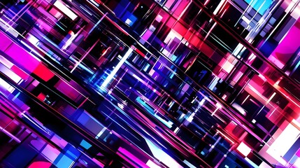 Poster - Futuristic cityscape action holographic finance display urban environment digital viewpoint